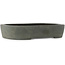 Ovaler unglasierter Bonsai-Topf - 366 x 285 x 70 mm