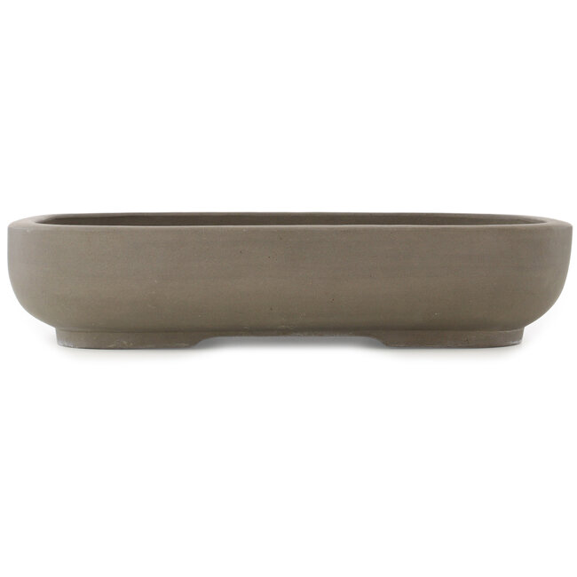 Pot à bonsaï ovale non émaillé de Seibun - 465 x 357 x 95 mm