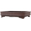Rectangular unglazed bonsai pot - 390 x 312 x 85 mm