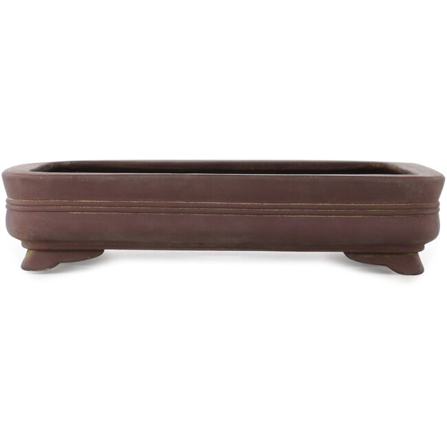 Pot à bonsaï rectangulaire non émaillé - 390 x 312 x 85 mm