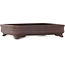 Rectangular unglazed bonsai pot - 390 x 312 x 85 mm