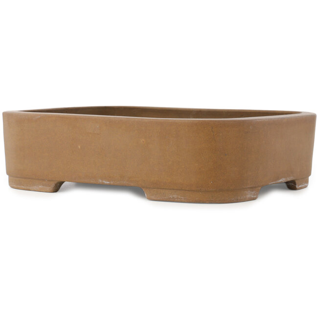 Pot à bonsaï ovale non émaillé de Shoko - 393 x 313 x 105 mm