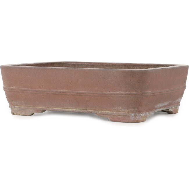 Pot à bonsaï ovale non émaillé de Keizan - 375 x 297 x 110 mm