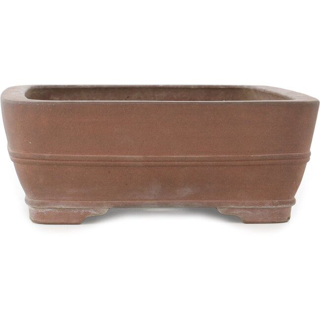 Pot à bonsaï ovale non émaillé de Keizan - 375 x 297 x 110 mm