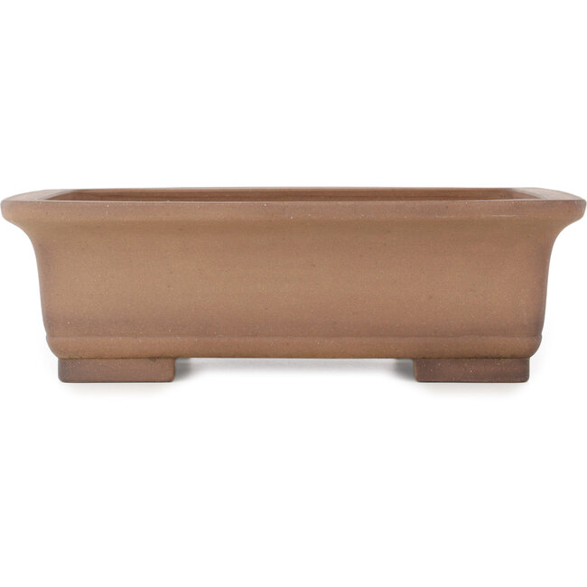 Pot à bonsaï ovale non émaillé de Sanpo - 425 x 320 x 132 mm