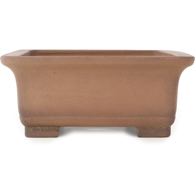 Oval unglazed bonsai pot by Sanpo - 425 x 320 x 132 mm