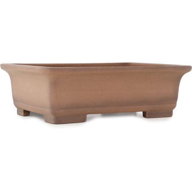 Ovaler unglasierter Bonsai-Topf von Sanpo - 425 x 320 x 132 mm