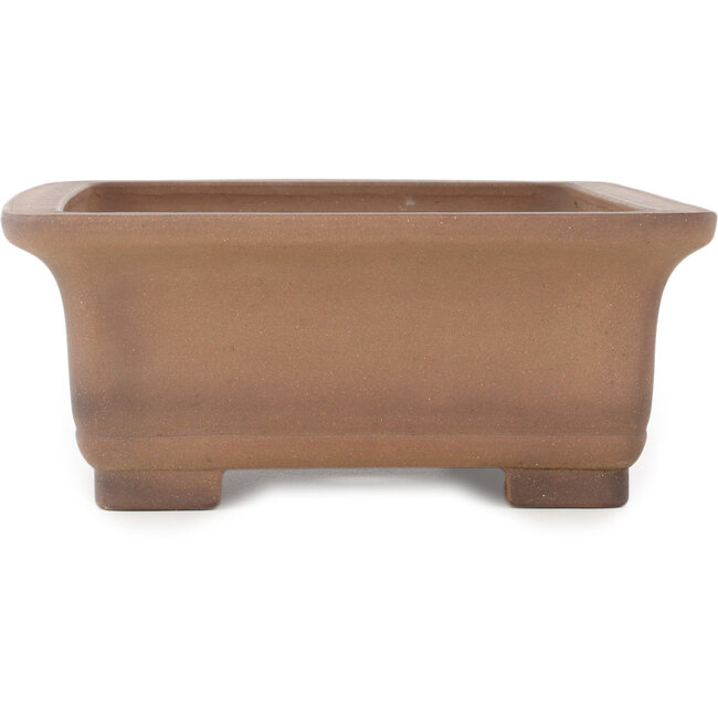 Ovale ongeglazuurde bonsaipot van Sanpo - 425 x 320 x 132 mm