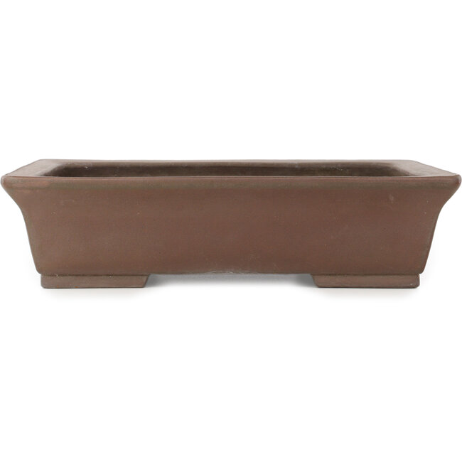 Rectangular unglazed bonsai pot - 420 x 335 x 105 mm