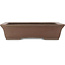 Rectangular unglazed bonsai pot - 420 x 335 x 105 mm