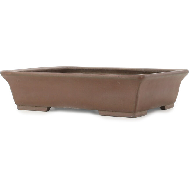 Rechteckiger unglasierter Bonsai-Topf - 420 x 335 x 105 mm