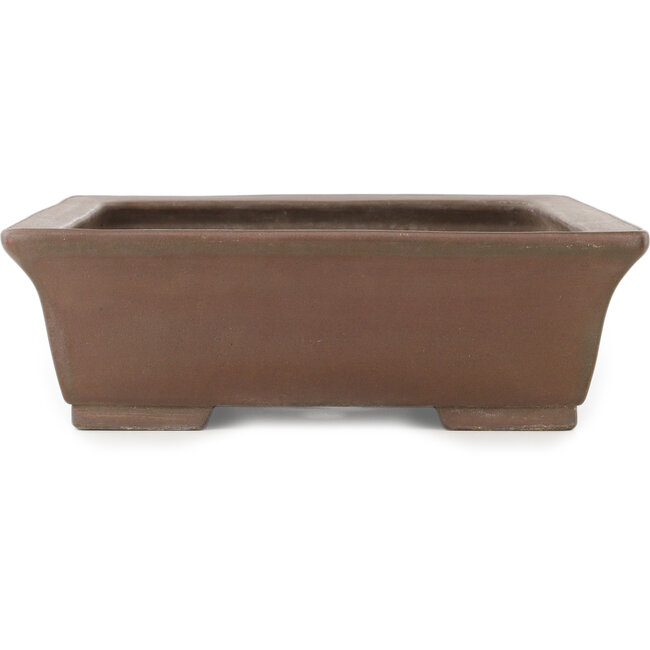 Rectangular unglazed bonsai pot - 420 x 335 x 105 mm