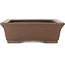 Rectangular unglazed bonsai pot - 420 x 335 x 105 mm