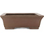 Maceta rectangular sin esmaltar para bonsái - 420 x 335 x 105 mm