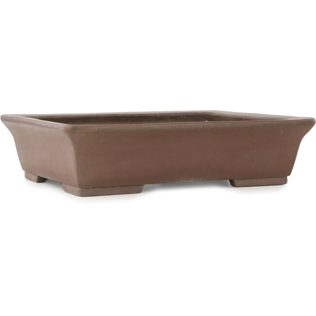 Rectangular unglazed bonsai pot - 420 x 335 x 105 mm