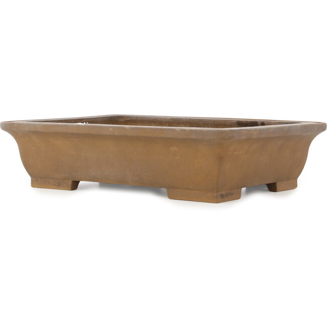 Vaso bonsai rettangolare non smaltato di Maruhei - 420 x 315 x 100 mm