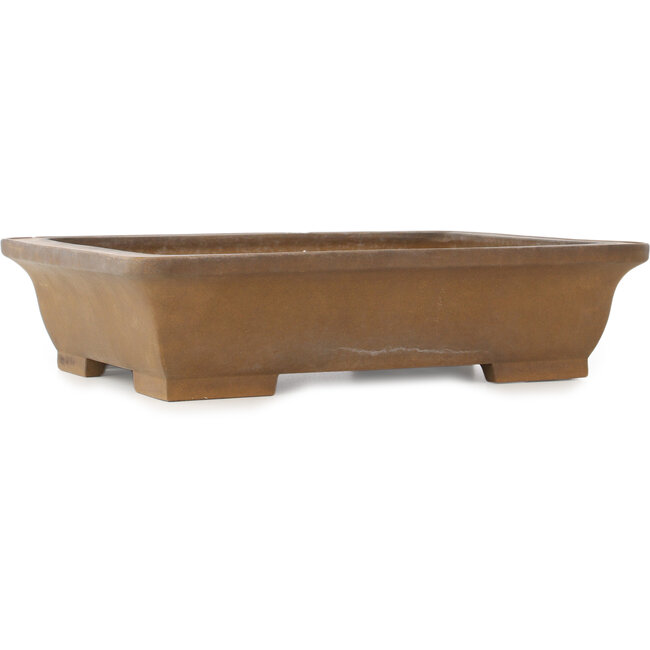 Rectangular unglazed bonsai pot by Maruhei - 420 x 315 x 100 mm