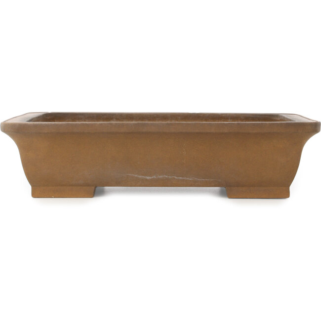 Rectangular unglazed bonsai pot by Maruhei - 420 x 315 x 100 mm
