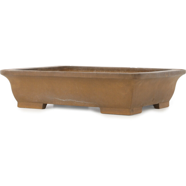 Vaso bonsai rettangolare non smaltato di Maruhei - 420 x 315 x 100 mm