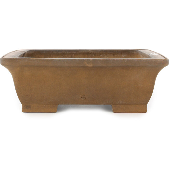 Maceta rectangular sin esmaltar para bonsái de Maruhei - 420 x 315 x 100 mm