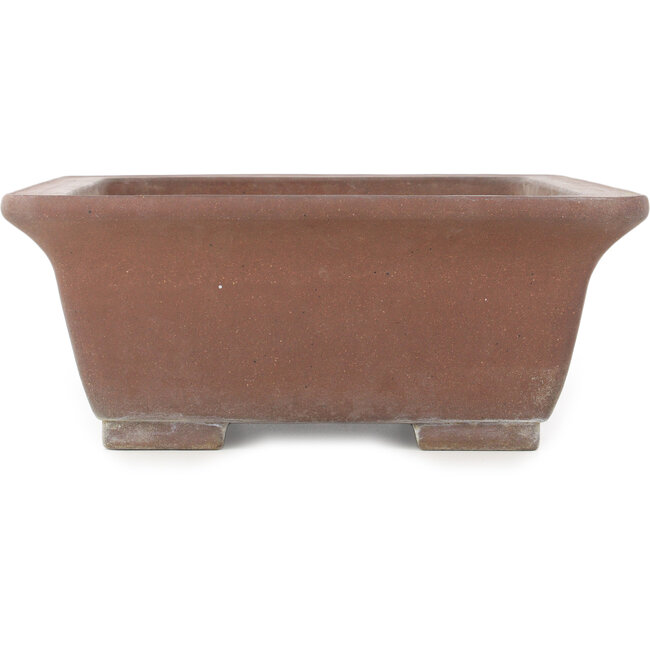 Pot à bonsaï rectangulaire non émaillé de Shozan - 430 x 345 x 135 mm