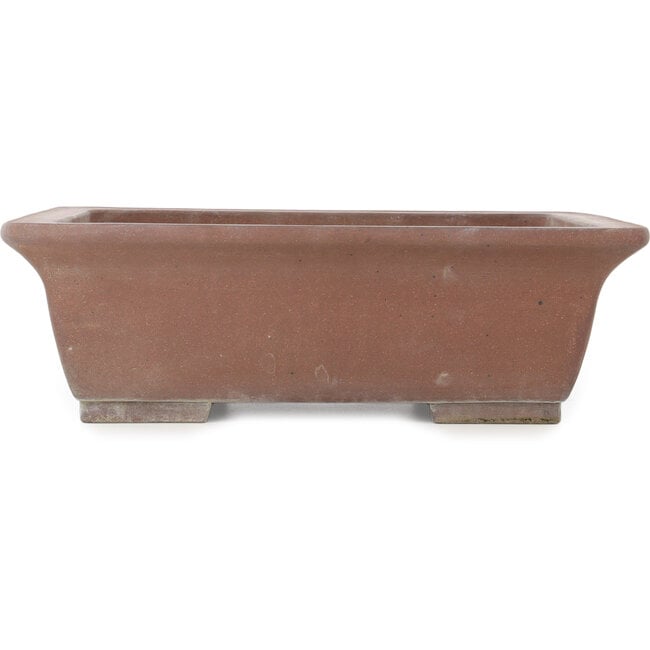 Pot à bonsaï rectangulaire non émaillé de Shozan - 430 x 345 x 135 mm