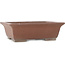 Rectangular unglazed bonsai pot by Shozan - 430 x 345 x 135 mm