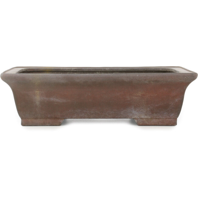 Maceta rectangular sin esmaltar para bonsái de Eiraku - 373 x 287 x 105 mm