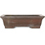 Maceta rectangular sin esmaltar para bonsái de Eiraku - 373 x 287 x 105 mm