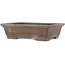 Rectangular unglazed bonsai pot by Eiraku - 373 x 287 x 105 mm
