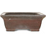 Maceta rectangular sin esmaltar para bonsái de Eiraku - 373 x 287 x 105 mm