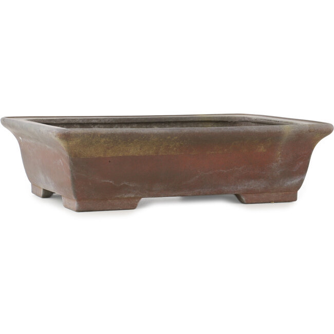 Pot à bonsaï rectangulaire non émaillé par Eiraku - 373 x 287 x 105 mm