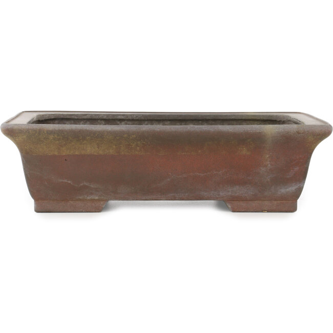 Pot à bonsaï rectangulaire non émaillé par Eiraku - 373 x 287 x 105 mm