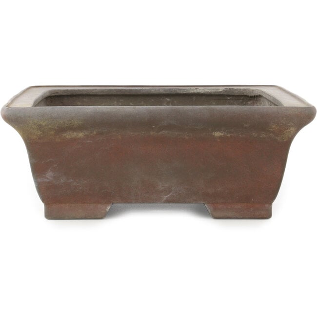 Rectangular unglazed bonsai pot by Eiraku - 373 x 287 x 105 mm