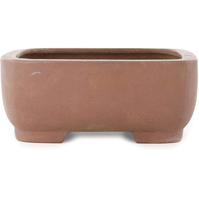 Ovaler unglasierter Bonsai-Topf von Yamaaki - 277 x 210 x 85 mm