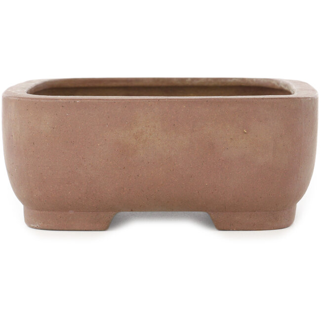 Maceta ovalada sin esmaltar para bonsái de Yamaaki - 277 x 210 x 85 mm