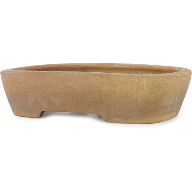 Maceta para bonsái ovalada sin esmaltar de Yozan - 315 x 225 x 70 mm