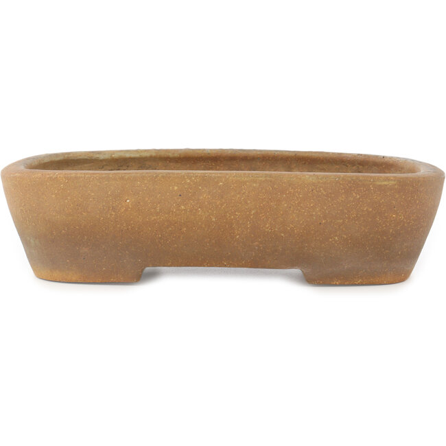 Maceta para bonsái ovalada sin esmaltar de Yozan - 315 x 225 x 70 mm