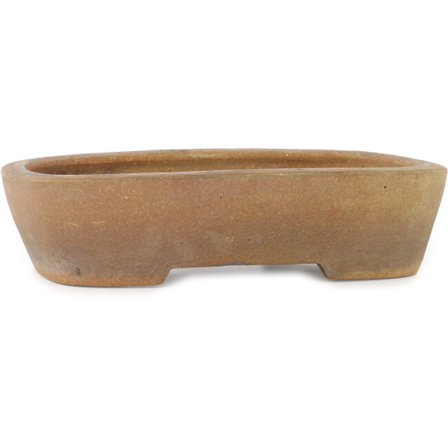 Ovale ongeglazuurde bonsaipot van Yozan - 315 x 225 x 70 mm