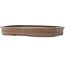 Ovaler unglasierter Bonsai-Topf von Seizan - 390 x 280 x 48 mm