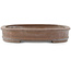 Pot à bonsaï ovale non émaillé de Seizan - 390 x 280 x 48 mm