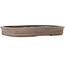 Ovaler unglasierter Bonsai-Topf von Seizan - 390 x 280 x 48 mm
