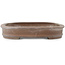 Pot à bonsaï ovale non émaillé de Seizan - 390 x 280 x 48 mm