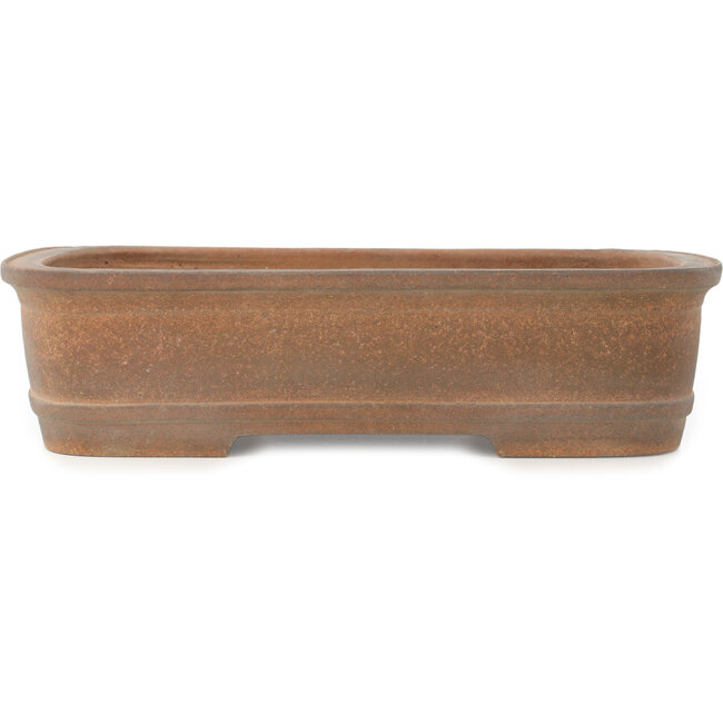 Pot à bonsaï ovale non émaillé par Hattori - 400 x 303 x 102 mm