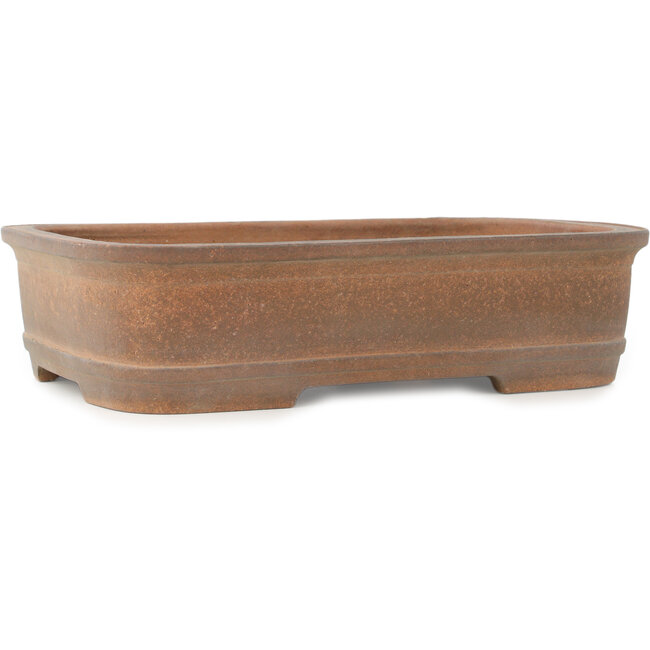 Pot à bonsaï ovale non émaillé par Hattori - 400 x 303 x 102 mm