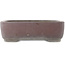Oval unglazed bonsai pot by Yamaaki - 380 x 310 x 115 mm