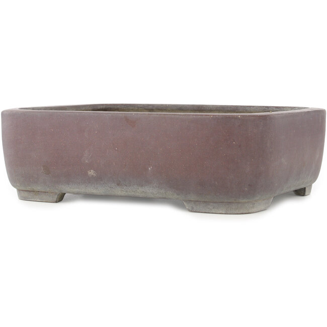 Maceta para bonsái ovalada sin esmaltar de Yamaaki - 380 x 310 x 115 mm