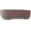 Oval unglazed bonsai pot by Yamaaki - 380 x 310 x 115 mm