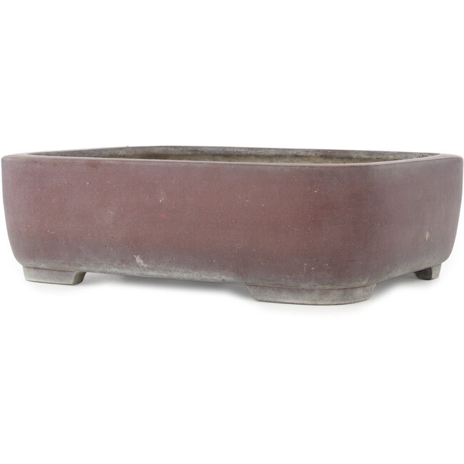 Ovale ongeglazuurde bonsai pot van Yamaaki - 380 x 310 x 115 mm