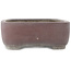 Oval unglazed bonsai pot by Yamaaki - 380 x 310 x 115 mm